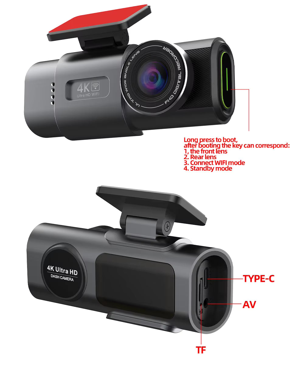 VisionDrive™ 4K Smart Dash Cam