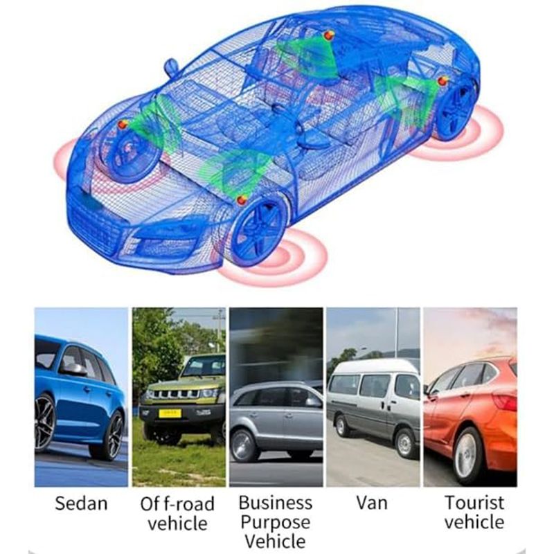 Solar TPMS Tire Pressure Monitoring System (4 Sensors)