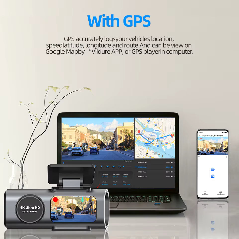 VisionDrive™ 4K Smart Dash Cam