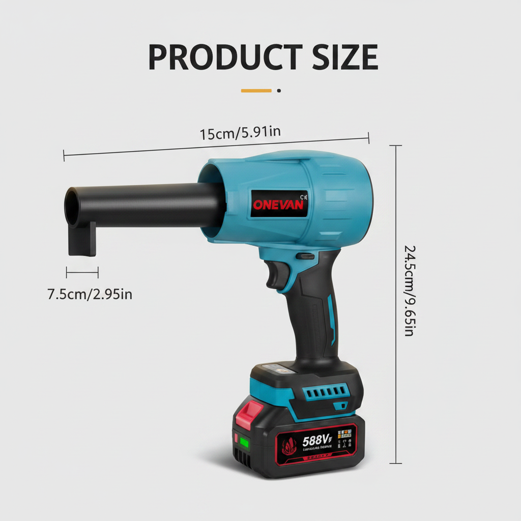 ONEVAN turbo blower product size diagram